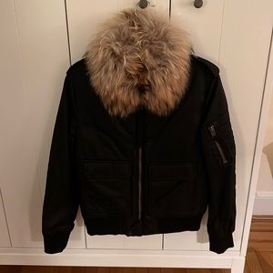 SAM Faux Fur Bomber Jacket